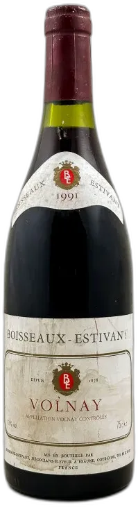 vue du vin Boisseaux Estivant Volnay 1991