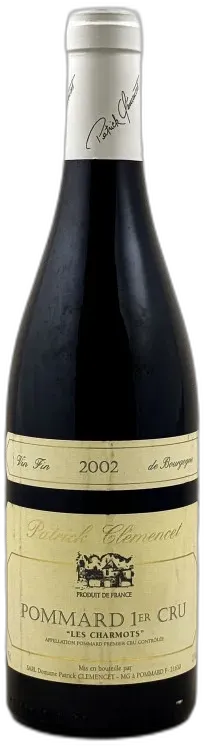 aperçu du vin Patrick Clémencet Pommard 1er Cru "Charmots"