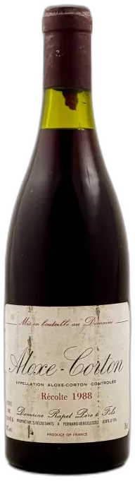 aperçu du vin Rapet Aloxe Corton