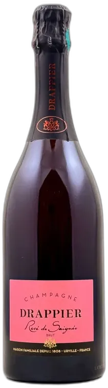 vue du vin Champagne Drappier Rosé de Saignée Rosé Drappier