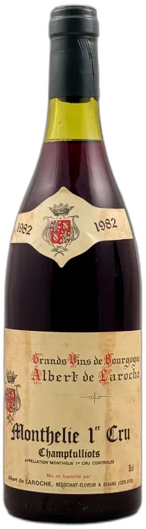 photo du vin Albert de Laroche Monthelie 1er Cru Champfulliots