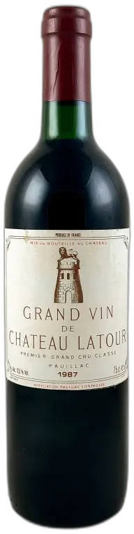 vue du vin Chateau Latour