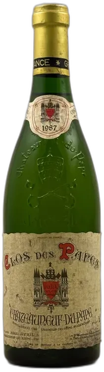 capture du vin Clos des Papes Blanc