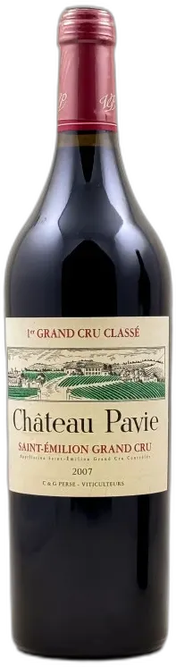 vue du vin Chateau Pavie