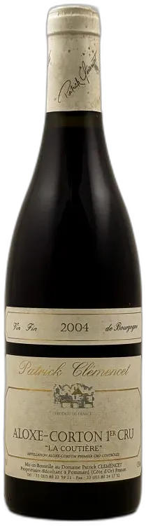photo du vin Patrick Clémencet Aloxe Corton 1er Cru "la Coutière"