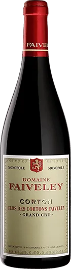 photo du vin Domaine Faiveley Corton Clos des Cortons Grand Cru Monopole Rouge
