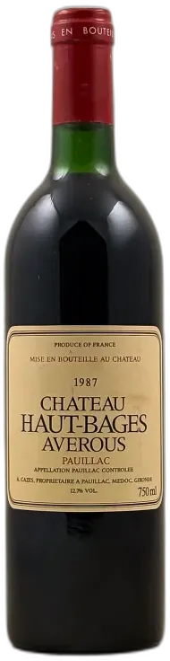 photo du vin Haut Bages Averous