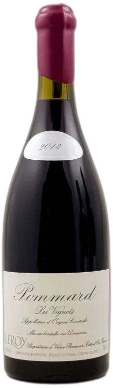 vue du vin Leroy Pommard