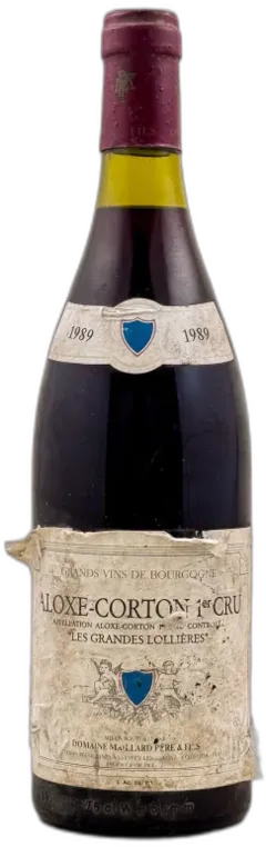 illustration du vin Aloxe Corton les Petites Lollières 1er Cru