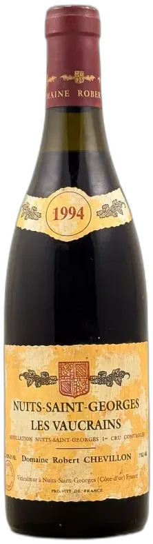vue du vin Nuits Saint Georges les Cailles 1er Cru Robert Chevillon