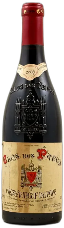 vue du vin Châteauneuf du Pape Rouge Clos des Papes Domaine Paul Avril