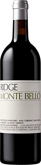photo du vin Ridge Vineyards Monte Bello