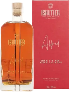 photo du vin Isautier Rhum Vieux de Mélasse de la Réunion "12 Ans Alfred" Brun Giftbox