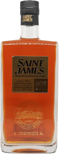 photos du vin Rhum Saint James Très Vieux Millésime 2001 Etui