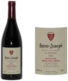 image du vin Domaine Bernard Gripa "le Berceau" Saint-Joseph Rouge