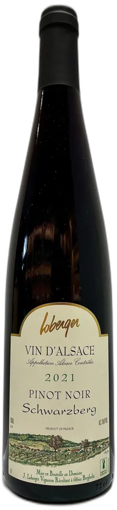 photos du vin Pinot Noir "Schwarzberg" Domaine Loberger en Bouteilles