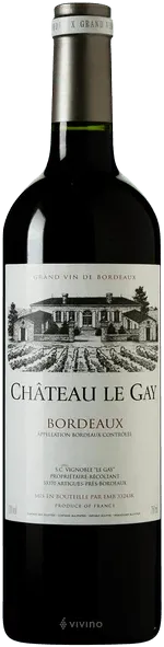 photo du vin Château le Gay Vin de l’Aoc Pomerol