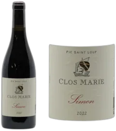 illustration du vin Pic Saint-Loup Clos Marie Cuvée Simon Christophe Peyrus et Françoise Julien