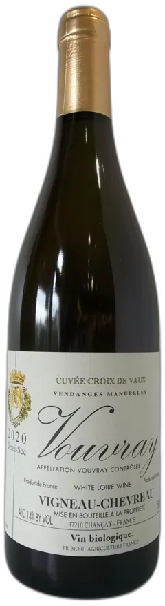 photos du vin Vouvray 1 2 Sec Cuvée Croix de Vaux Dom Vigneau-Chevreau Bio