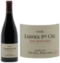 image du vin Bourgogne Ladoix 1er Cru "les Joyeuses" Rouge Domaine Michel Mallard