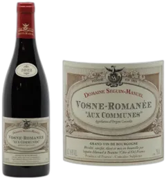 photo du vin Seguin-Manuel Vosne Romanée "Aux Communes" 2021