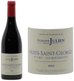 aperçu du vin Domaine Julien "les Bousselots" Nuits Saint-Georges 1er Cru Rouge Nuits-Saint-Georges