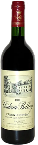 vue du vin Château Belloy Canon Fronsac Rouge