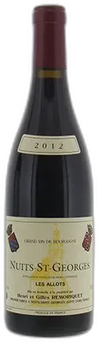 photo du vin Domaine Remoriquet Nuits-Saint-Georges les Allots Rouge
