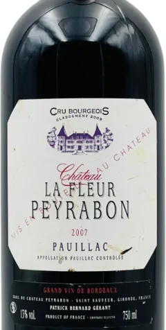 photo du vin Château la Fleur Peyrabon