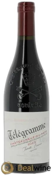 photo du vin Châteauneuf-du-Pape Télégramme Vignobles Brunier