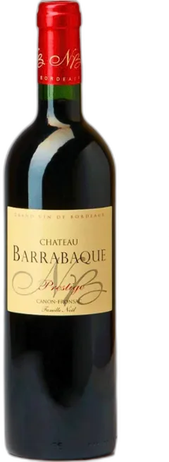 vue du vin Château Barrabaque Prestige Rouge 2015