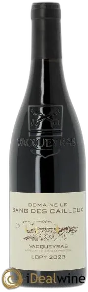 photo du vin Vacqueyras Cuvée de Lopy Vieilles Vignes le Sang des Cailloux