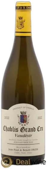 photo du vin les Clos Domaine Jean-Paul & Benoît Droin
