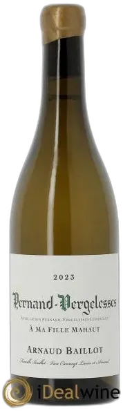 photo du vin Pernand-Vergelesses à ma Fille Mahaut Arnaud Baillot