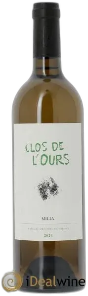 photo du vin Milia Blanc 2024 Clos de l’Ours
