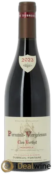photo du vin Clos Berthet Monopole