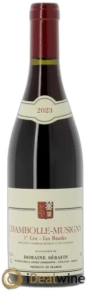 photo du vin Serafin Chambolle Musigny les Baudes