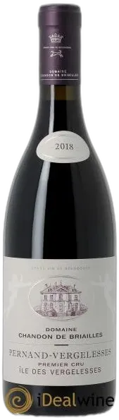 image du vin Domaine Chandon de Briailles Pernand-Vergelesses Premier Cru Île des Vergelesses