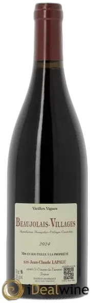 image du vin Jean-Claude Lapalu Beaujolais Villages le Rang du Merle