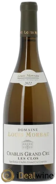 photo du vin Aoc Chablis Grand Cru les Clos Domaine Louis Moreau