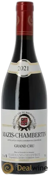 illustration du vin Harmand Geoffroy Mazis Chambertin Grand Cru