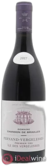 image du vin Domaine Chandon de Briailles Pernand-Vergelesses Premier Cru Île des Vergelesses