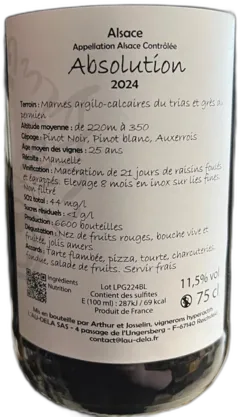 photo du vin Mon p’Tit Pithon