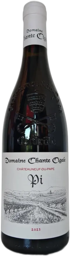 vue du vin Domaine Chante Cigale Châteauneuf du Pape "pi"