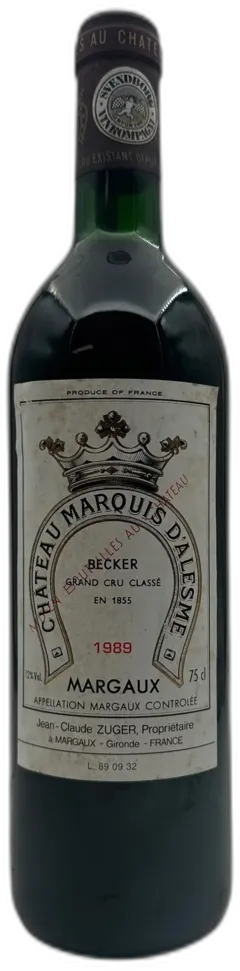 photos du vin Château Marquis d’Alesme Becker