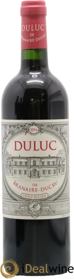 vue du vin Château Branaire Ducru 2010