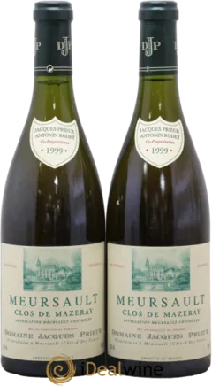 capture du vin Clos de Mazeray Blanc Jacques Prieur