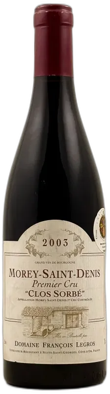 photo du vin Clos Sorbé