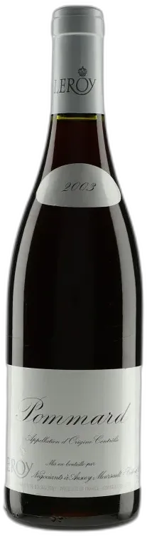 vue du vin Leroy Pommard