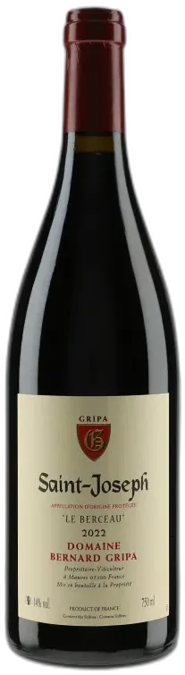 image du vin Domaine Bernard Gripa "le Berceau" Saint-Joseph Rouge